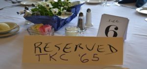 Place Card at Alumni Luncheon