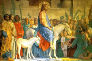 Painting of Christ Entering Jerusalem