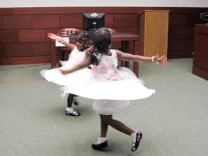 Little Girls Dancing