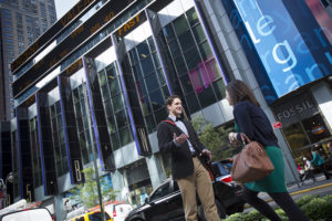 TKC Students in front of Morgan Stanley