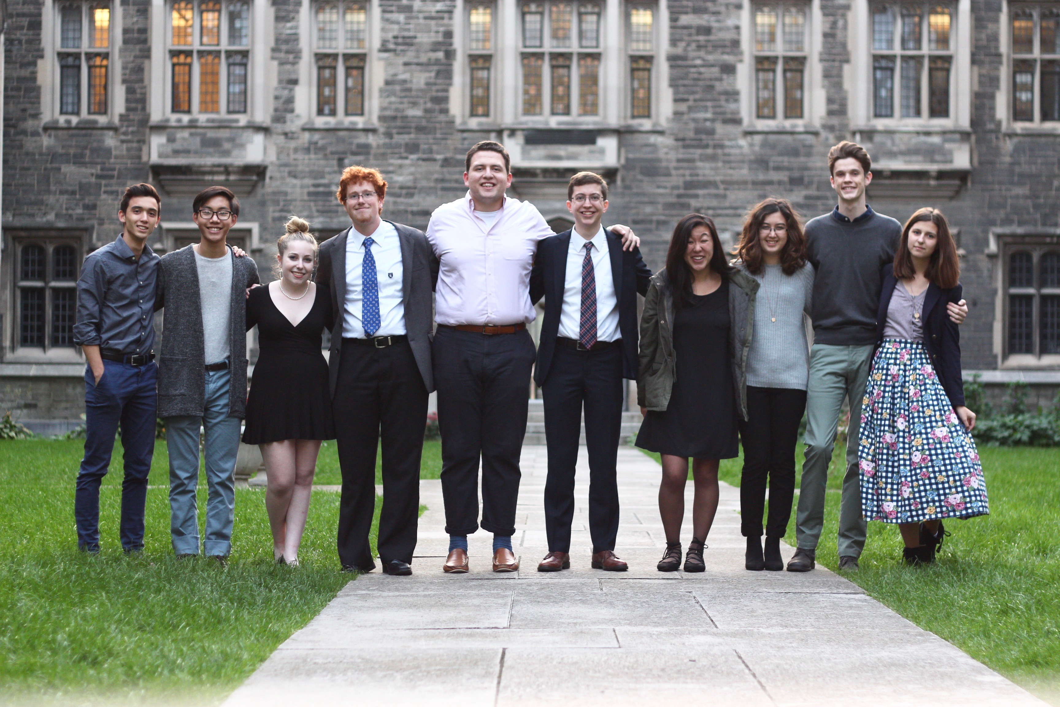King's Debate Society group photo in Canada