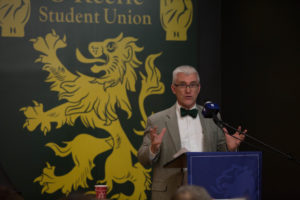 David Innes speaking at his Book Launch