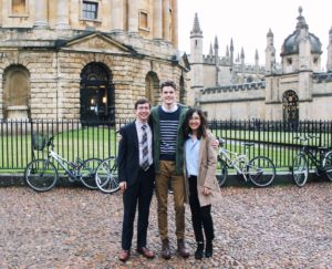 King's Debate team Logue and Cooper at Oxford