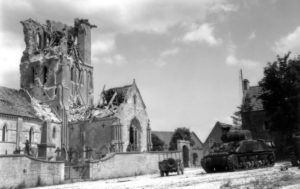 A church that has been bombed