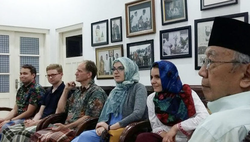 TKC Students and Faculty in Indonesia wearing traditional Indonesian clothes