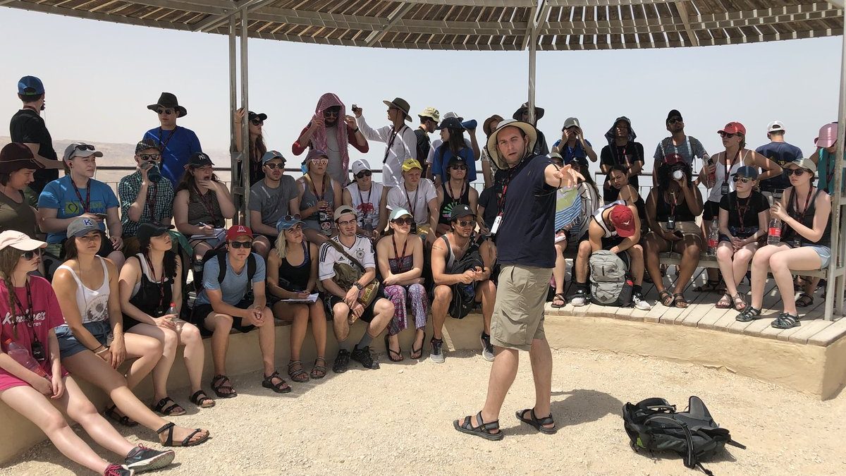 Students in Israel at Masada