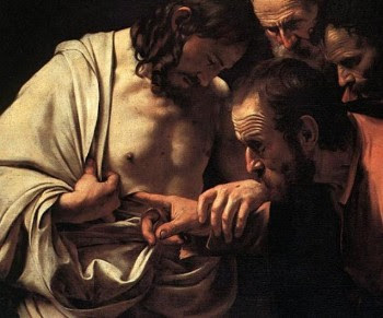 Carravaggio painting of Jesus