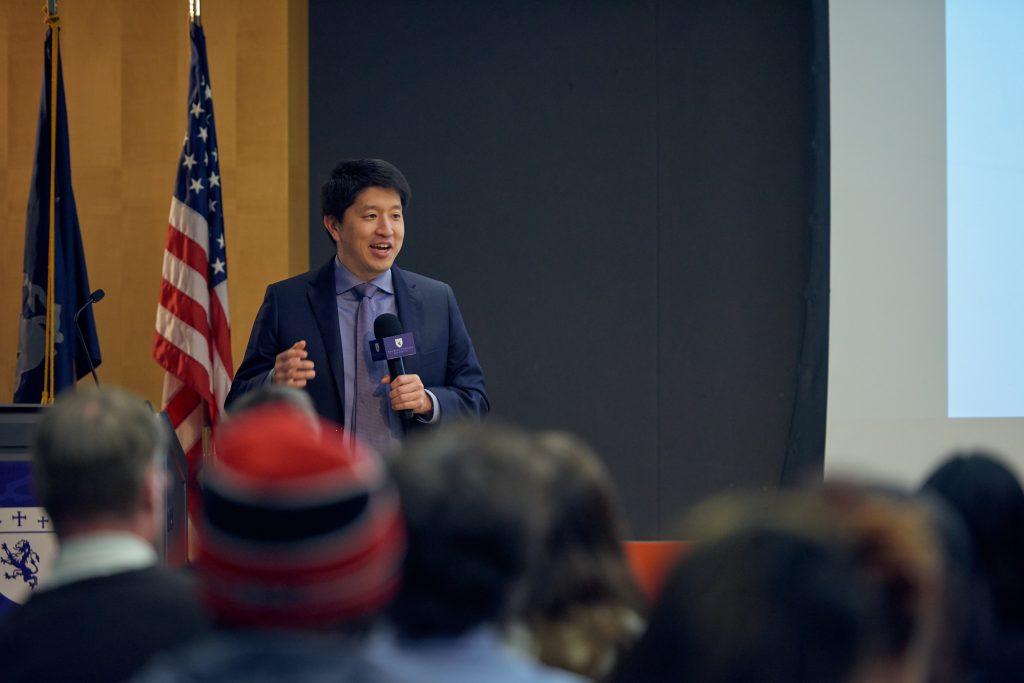 David Cho addresses The King's College