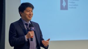 David Cho speaks at annual MPJI lecture