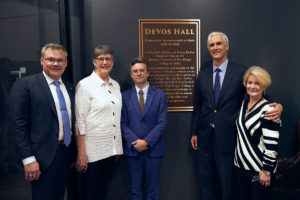 Dedication of DeVos Hall