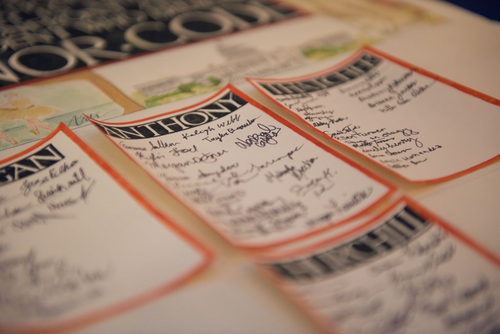 Signing the Honor Code