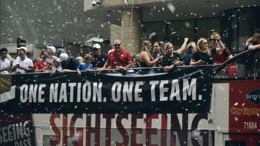 Women's Soccer Team Parade