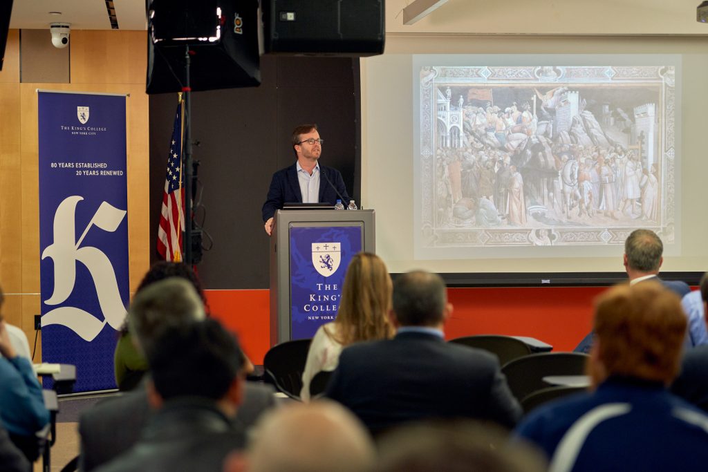 Dr. Timothy Dalrymple gives lecture