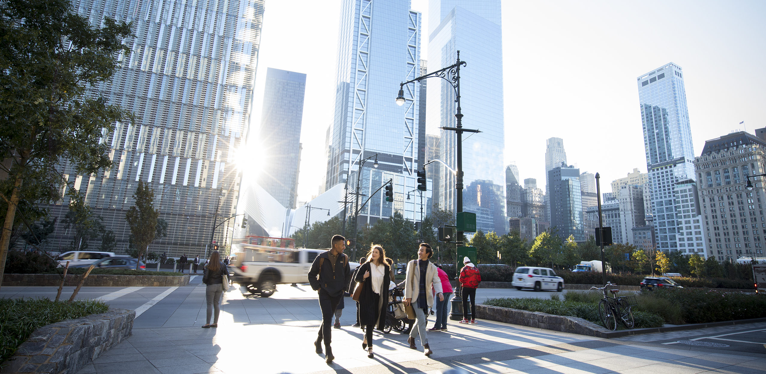 Students in Financial District