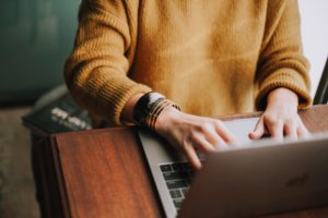 woman on laptop